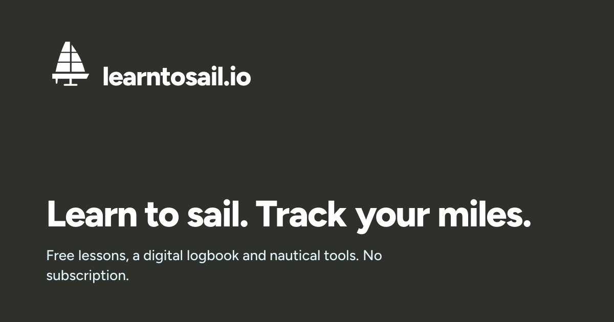 Free Sailing Tools — Tides, COLREGs, Buoyage, Weather