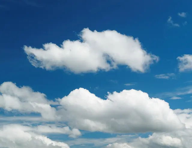 Cumulus clouds