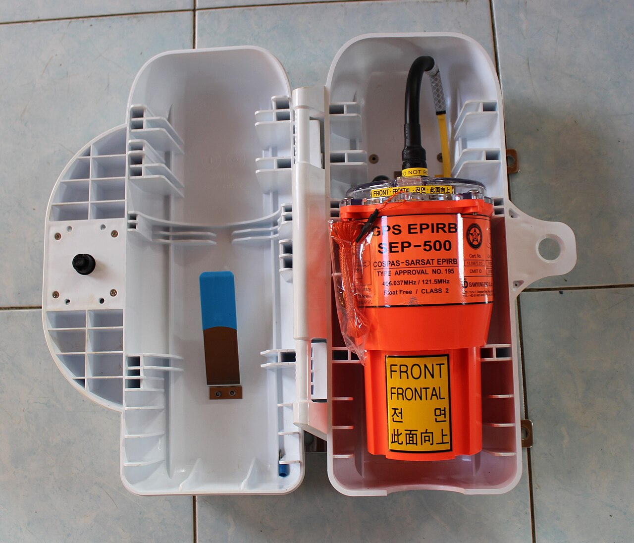 EPIRB (406 MHz) float-free beacon