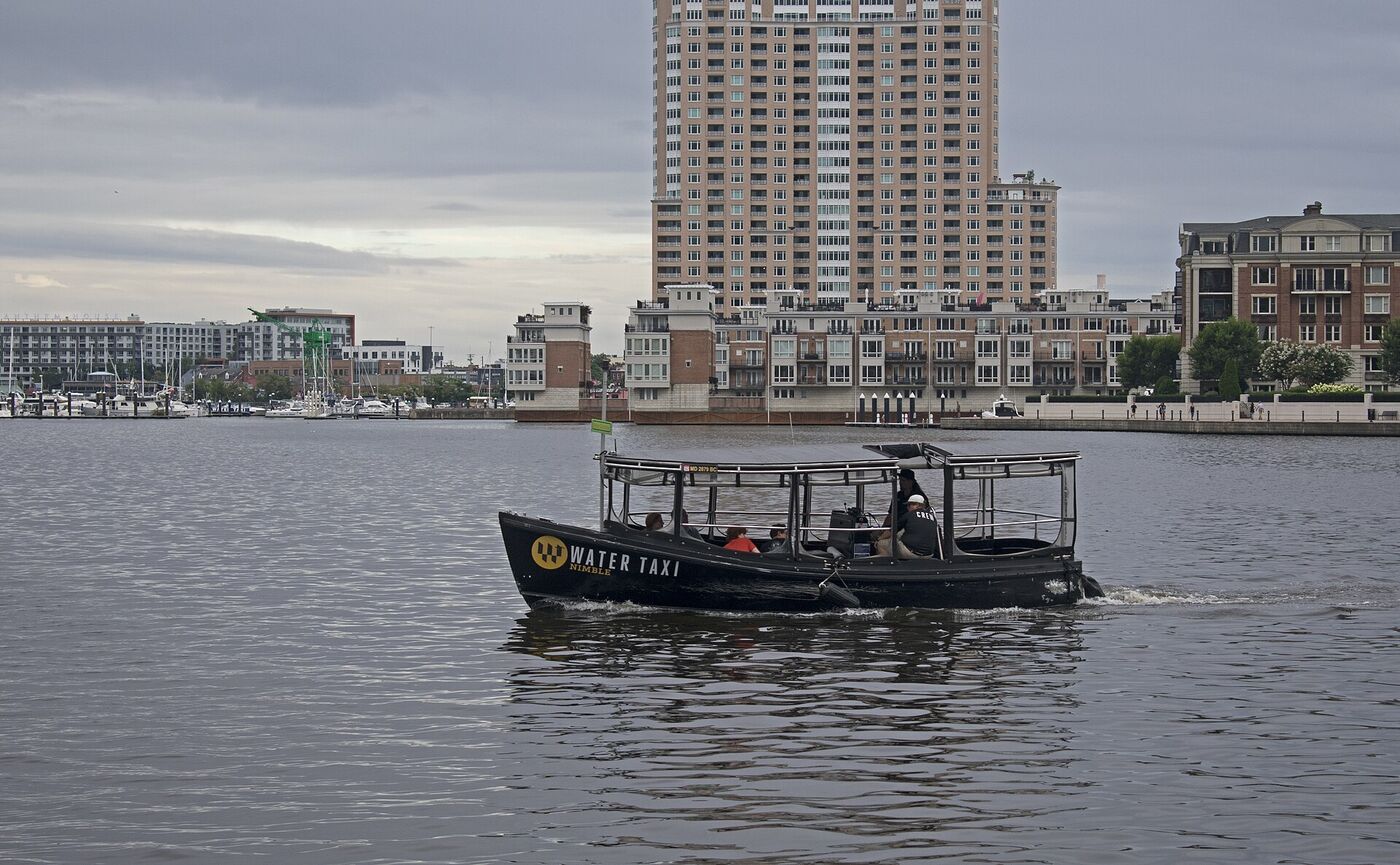 A Baltimore water taxi, an inspected small passenger vessel
