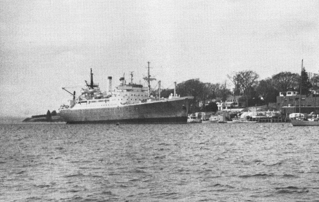 The training ship State of Maine at Castine, Maine, in about 1981
